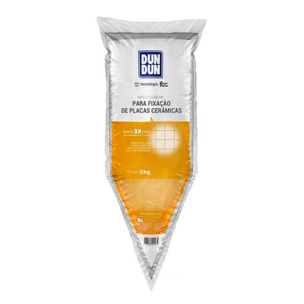 Kit 2 Massas Dun Dun 3kg Fixação de Cerâmicas e Porcelanatos - Imagem 2