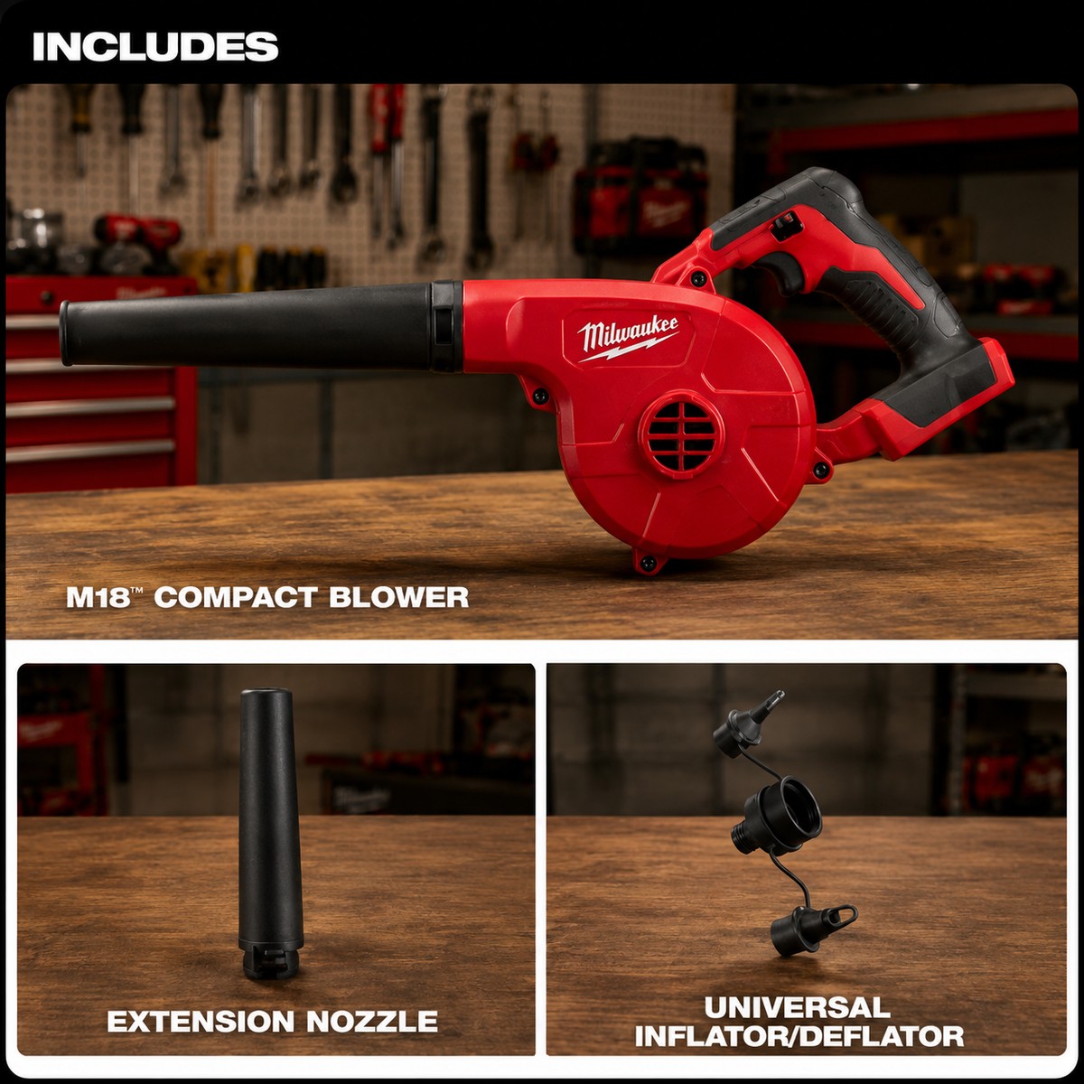 Soprador De Ar Milwaukee M18 18V 0884-159N Kit - Imagem 4